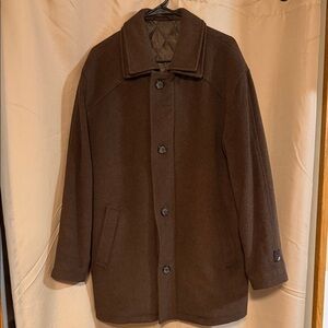 jf j.ferrar Dark Brown Pea Coat